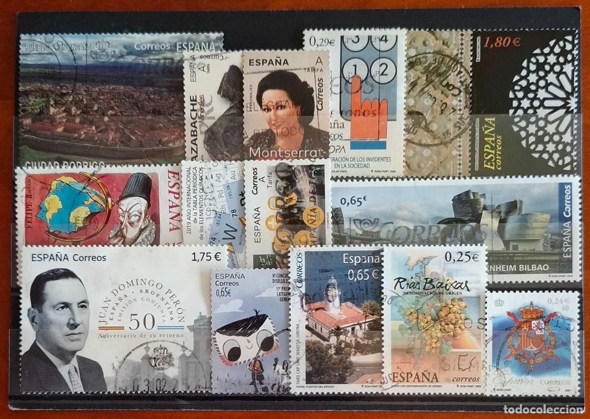 Sellos: LOTE SELLOS USADOS ESPA&Ntilde;A 2000-2025 - 14 SELLOS - BUEN ESTADO