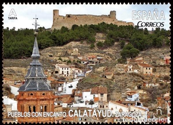Sellos: Espa&ntilde;a 2017 Edifil 5127 Sello ** Paisajes Pueblos con encanto Calatayud (Zaragoza) Vista de ciudad
