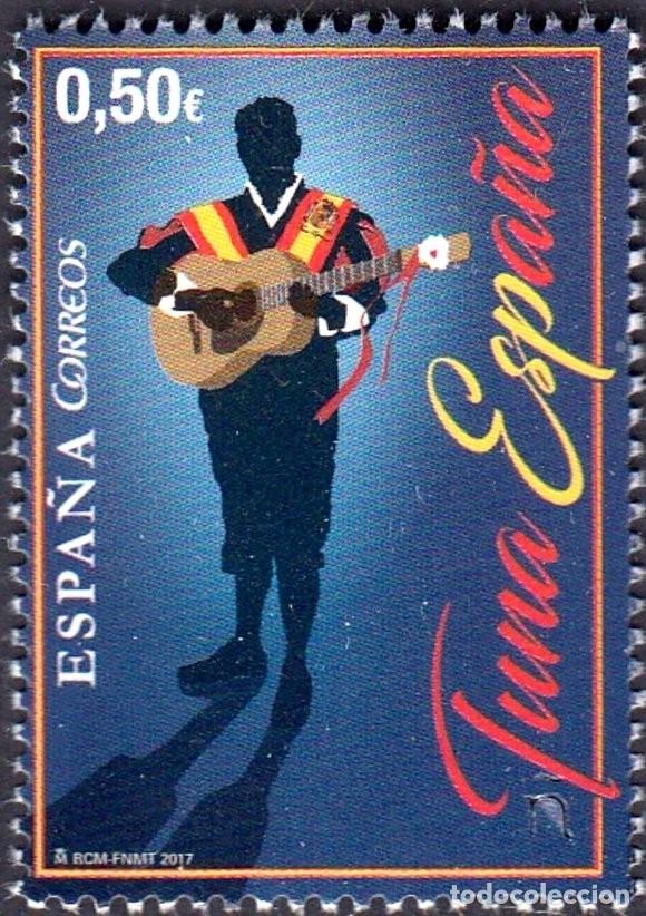 Sellos: Espa&ntilde;a 2017 Edifil 5175 Sello ** Musica La Tuna Universitaria Michel 5207 Yvert 4912 Spain Stamp