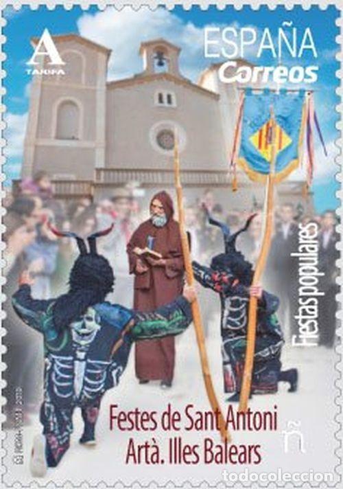 Sellos: Espa&ntilde;a 2018 Edifil 5201 Sello ** Fiestas de Sant Antoni Arta Illes Balears Disfraces Michel 5224
