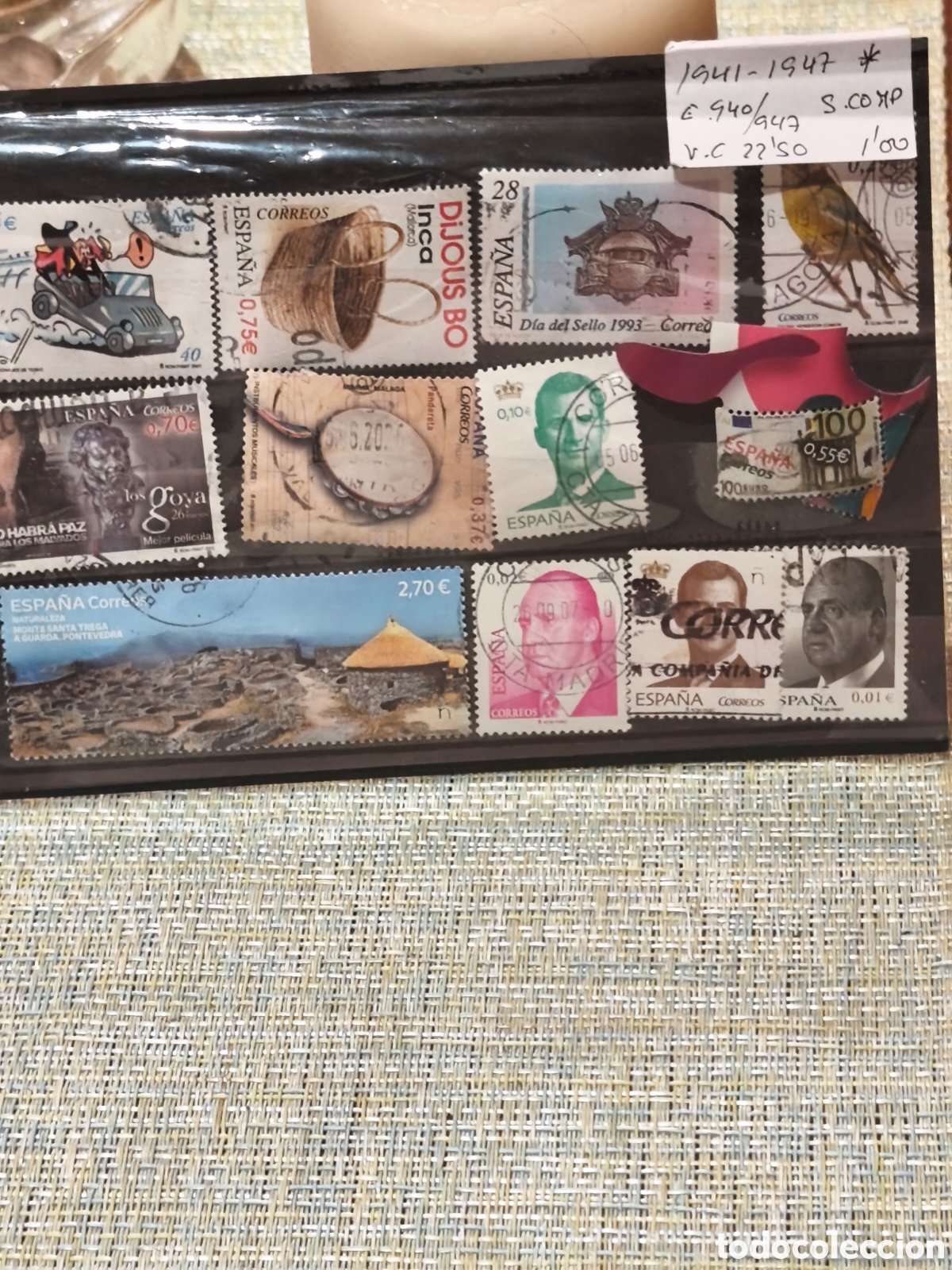 Timbres: Lote de sellos usados novedes en euros de Espa&ntilde;a ver im&aacute;genes