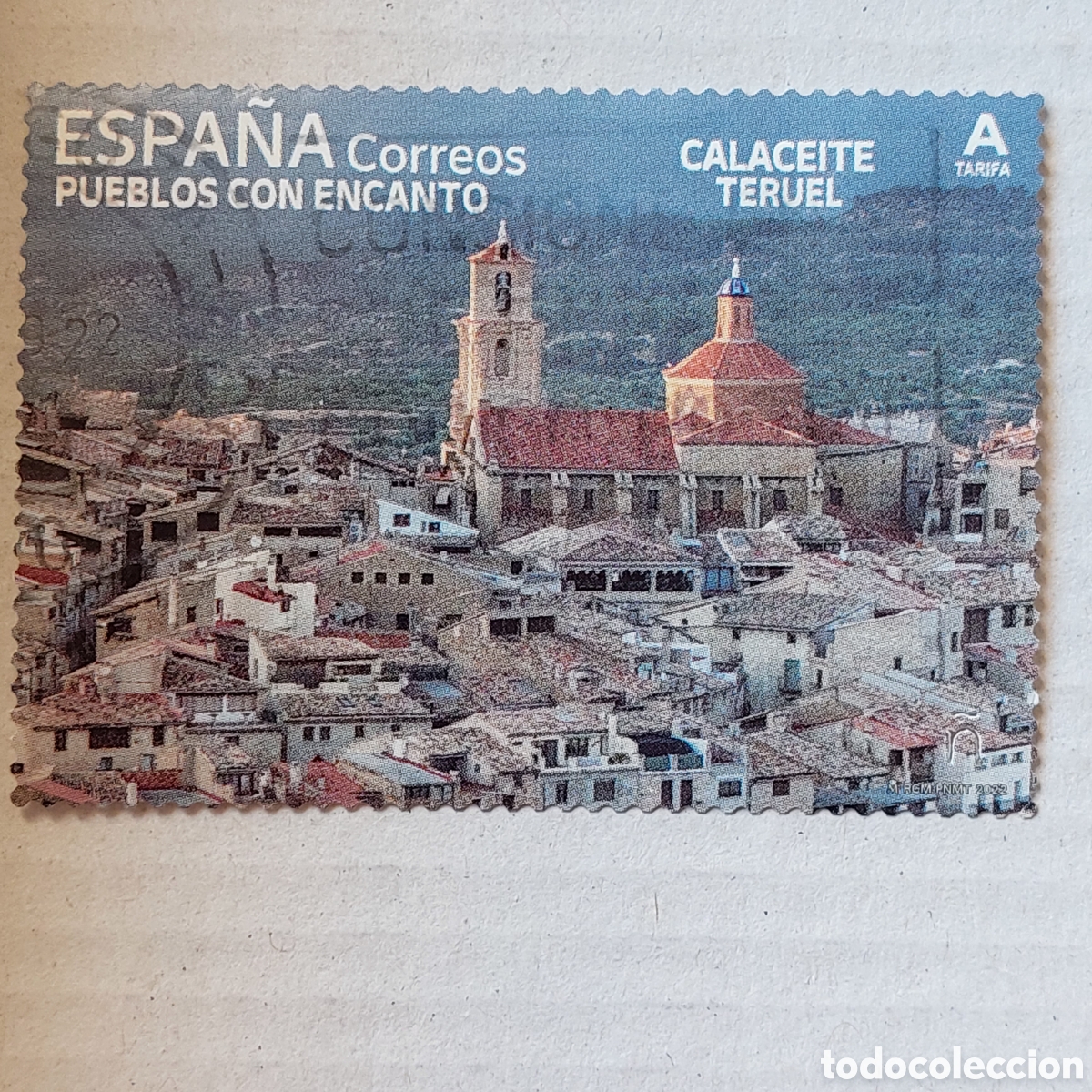 Sellos: 2022 Espa&ntilde;a usadoPueblos con encanto Calaceite Teruel
