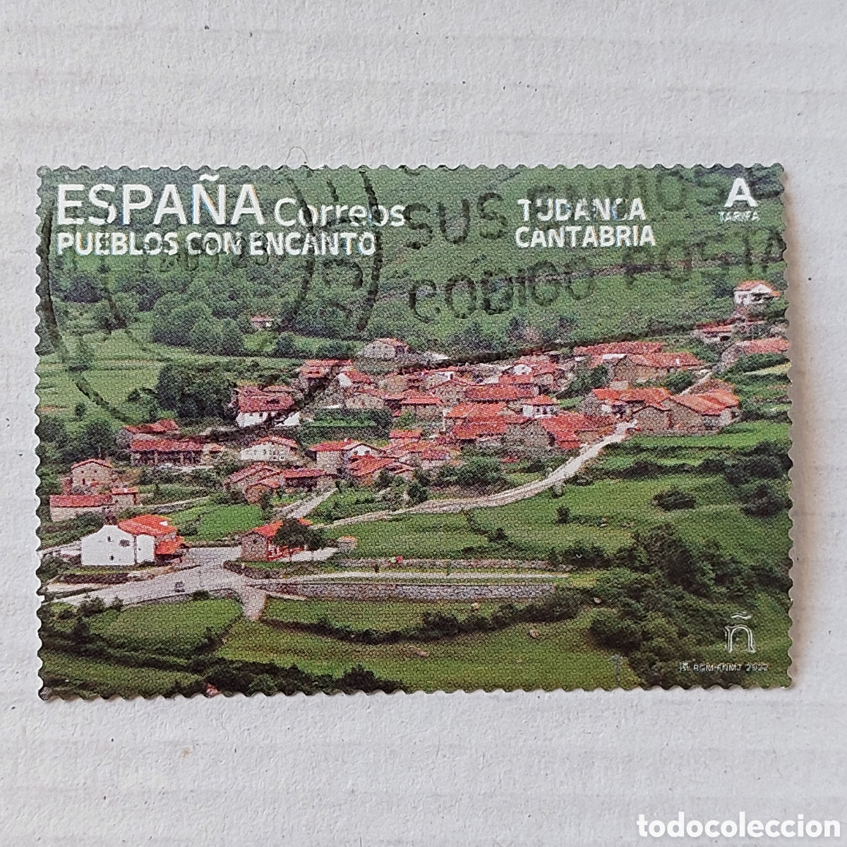 Sellos: 2022 Espa&ntilde;a usadoPueblos con encanto Tudanca Cantabria