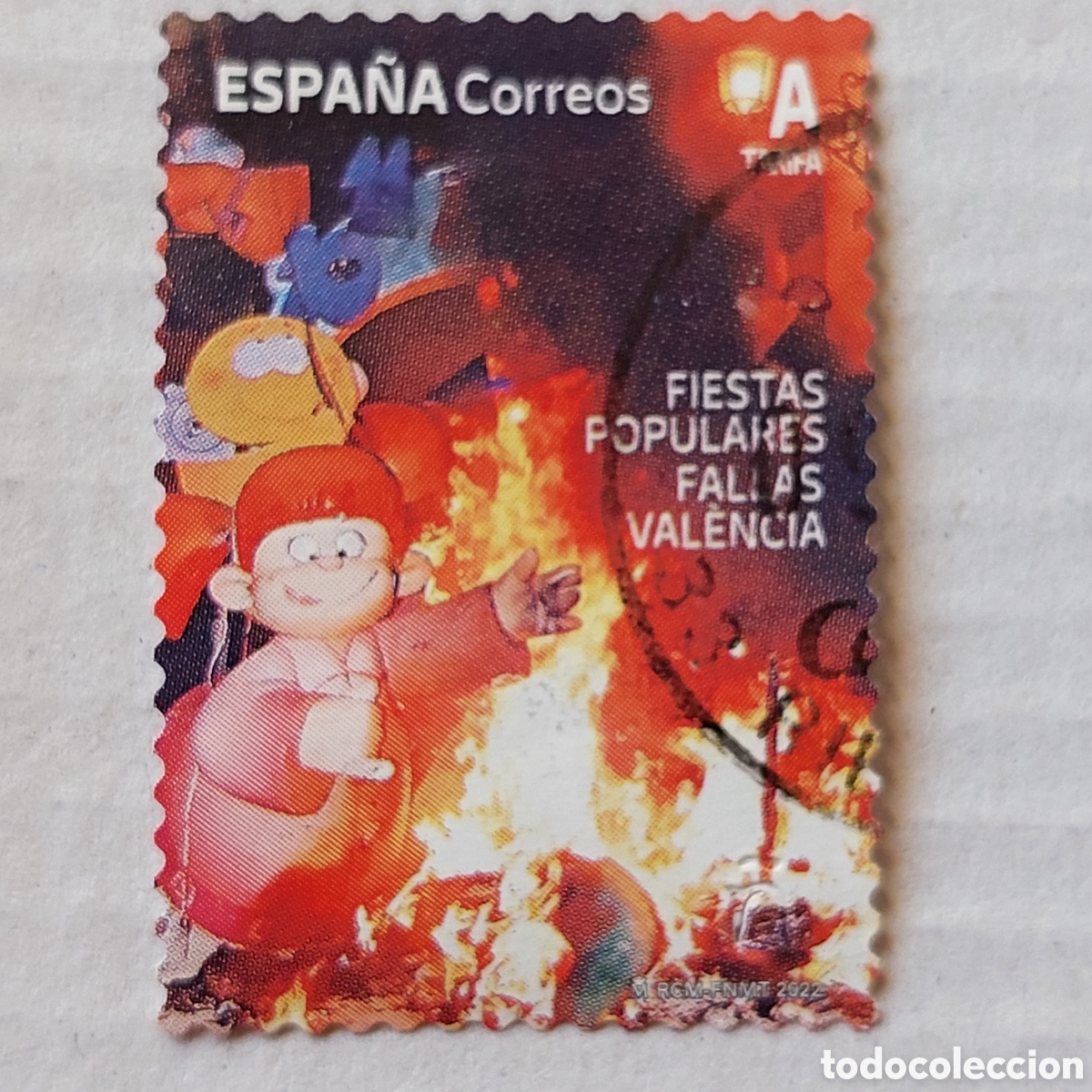 Sellos: 2022 Espa&ntilde;a usado Fiestas Populares Fallas Valencia
