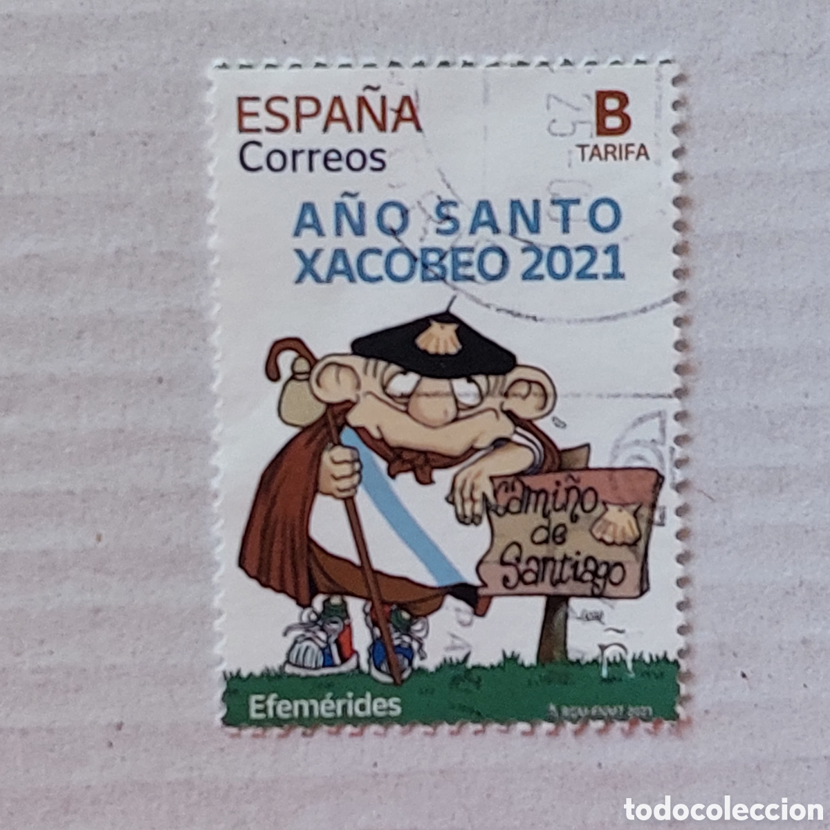 Sellos: 2021 Espa&ntilde;a Usado A&ntilde;o santo Xacobeo