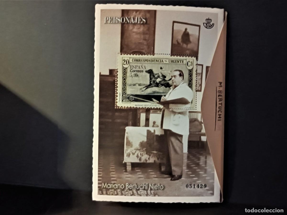 Sellos: Sello nuevo. Desplegable. Personajes. Mariano Bertuchi Nieto. 29 Marzo 2019. Edifil 5307.