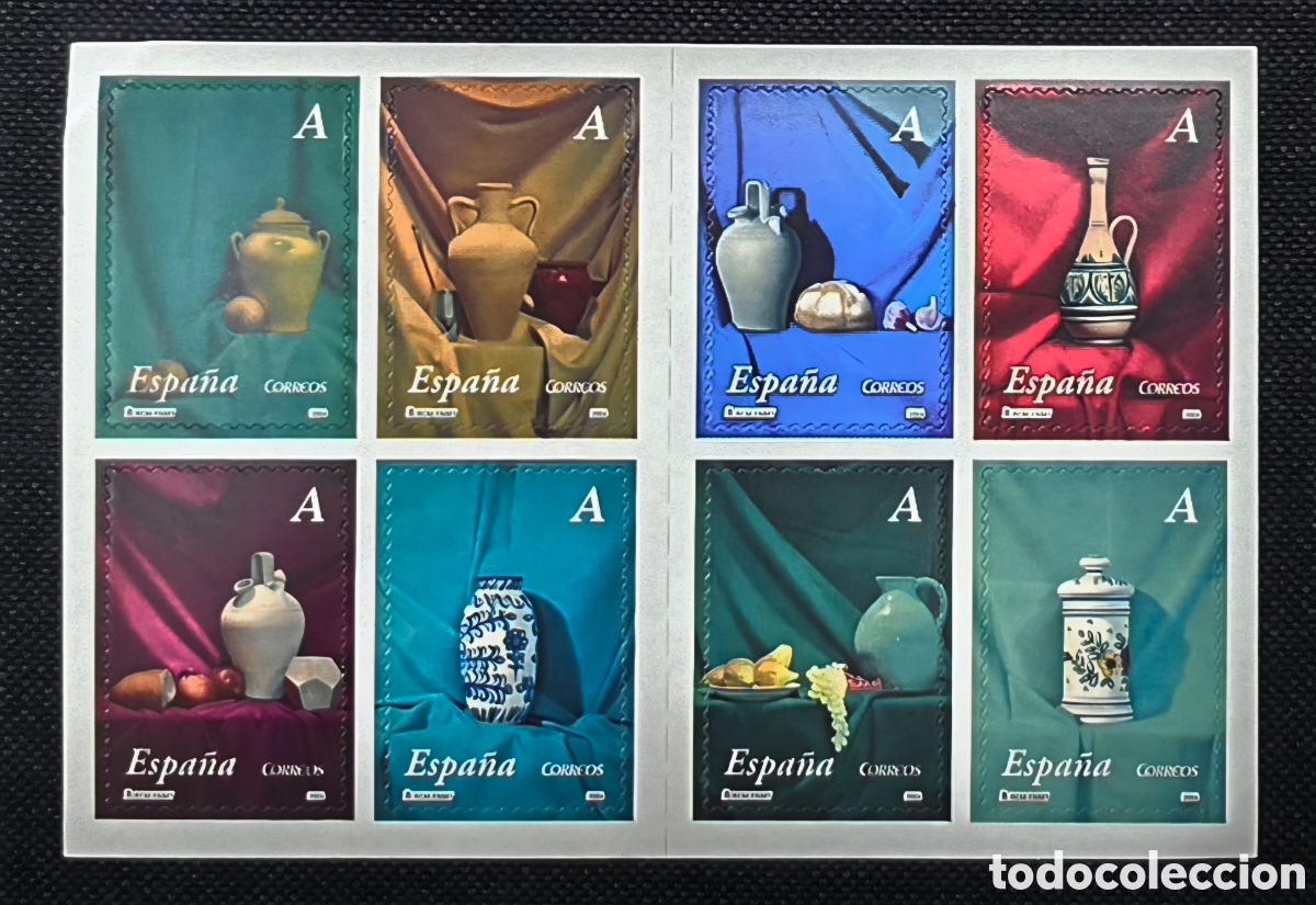 Sellos: 1000 sellos adhesivos Espa&ntilde;a letra A nuevos