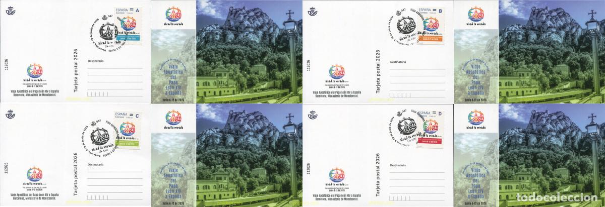Sellos: 790244 MNH ESPA&Ntilde;A 2026 VISITA DEL PAPA LEON XIV A ESPA&ntilde;A