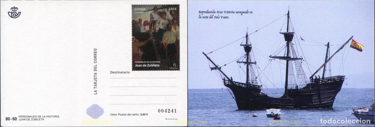 Sellos: 714292 MNH ESPA&Ntilde;A 2023 PERSONAJES DE LA HISTORIA. JUAN DE ZUBILETA.