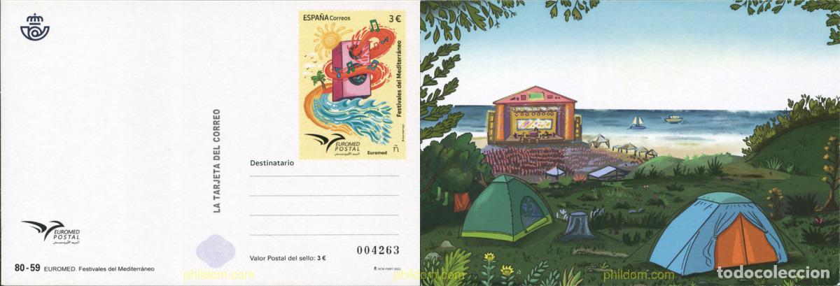 Sellos: 712906 MNH ESPA&Ntilde;A 2023 EUROMED. FESTIVALES DEL MEDITERR&Aacute;NEO