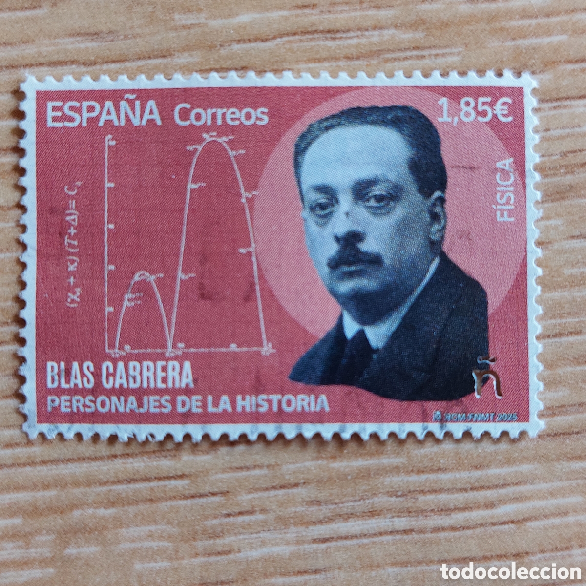 Sellos: 2025 Espa&ntilde;a Usado Personajes de la historia F&iacute;sica Blas Cabrera