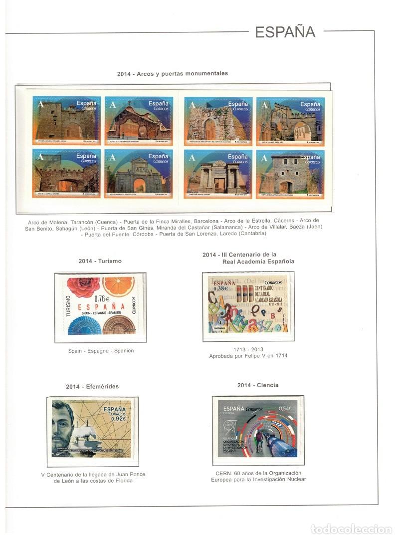 Sellos: ESPA&Ntilde;A. A&Ntilde;O 2014 COLECCI&Oacute;N COMPLETA DE SELLOS Y HOJAS BLOQUES