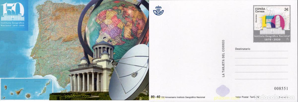 Sellos: 632428 MNH ESPA&Ntilde;A 2020 150 ANIVERSARIO DEL INSTITUTO GEOGR&Aacute;FICO NACIONAL