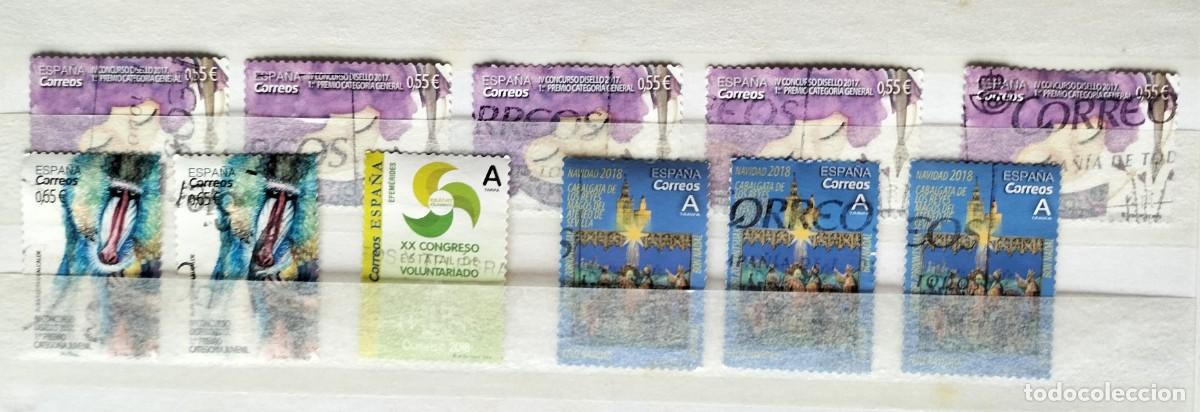 Sellos: ESPA&Ntilde;A A&Ntilde;O 2018 Y 2019 STOCK SELLOS USADOS
