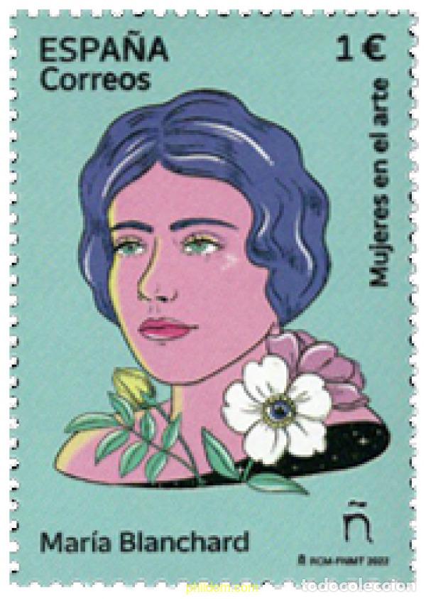Sellos: 688011 MNH ESPA&Ntilde;A 2022 MUJERES EN EL ARTE - MARIA BLANCHARD