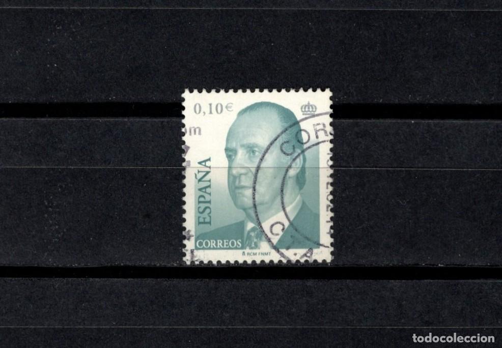 Sellos: Sello usado. Serie B&aacute;sica Rey Juan Carlos. Sello de 0.10 euros. 2 de Enero de 2002. Edifil 3859.
