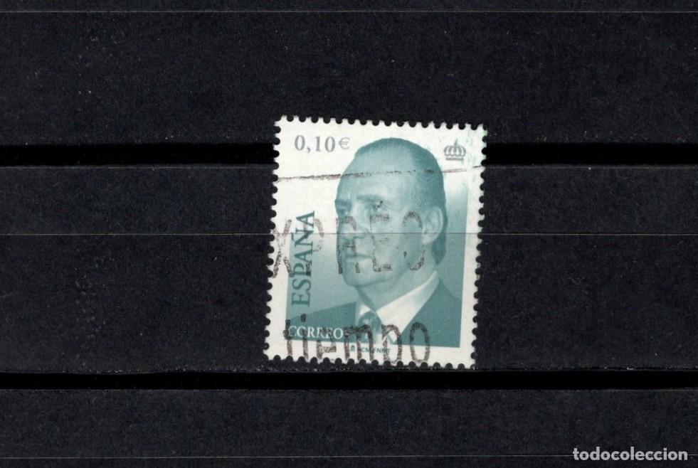 Sellos: Sello usado. Serie B&aacute;sica Rey Juan Carlos. Sello de 0.10 euros. 2 de Enero de 2002. Edifil 3859.