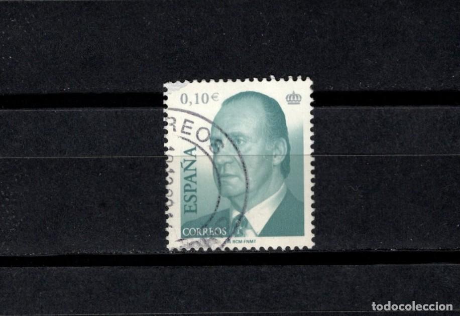 Sellos: Sello usado. Serie B&aacute;sica Rey Juan Carlos. Sello de 0.10 euros. 2 de Enero de 2002. Edifil 3859.