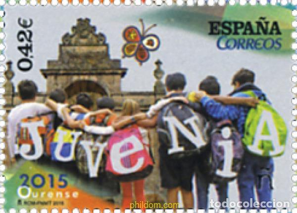 Sellos: 339174 MNH ESPA&Ntilde;A 2015 EXPOSICION NACIONAL DE FILATELIA JUVENIL - JUVENIA OURENSE-2015