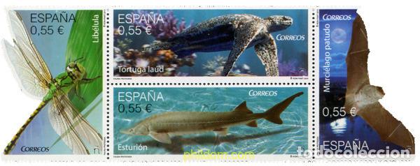 Sellos: 348379 MNH ESPA&Ntilde;A 2015 FAUNA PROTEGIDA