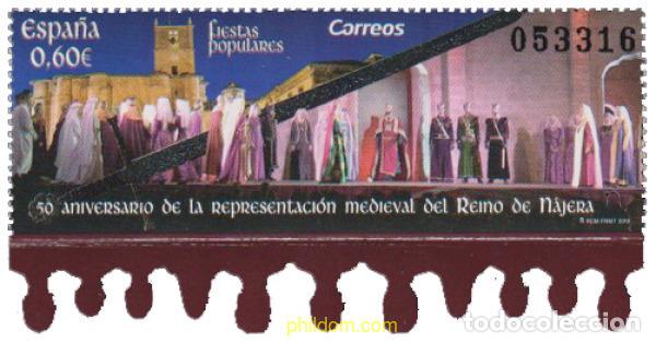 Sellos: 613266 MNH ESPA&Ntilde;A 2019 50 ANIV. DE LA REPRESENTACI&Oacute;N MEDIEVAL DEL REINO DE N&Aacute;JERA