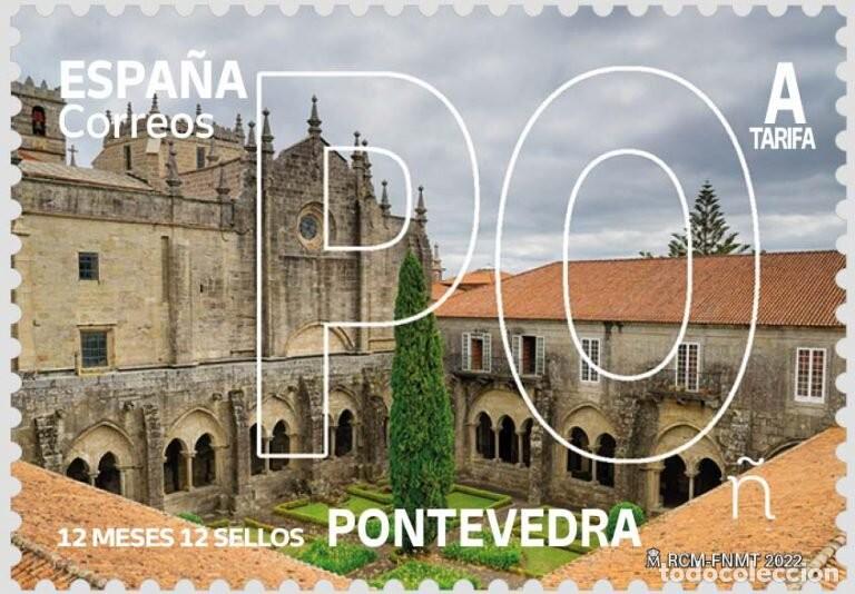 Sellos: Espa&ntilde;a 2022 Edifil 5538 Sello ** 12 meses 12 sellos Pontevedra Michel 5588 Yvert 5293 Spain Stamp