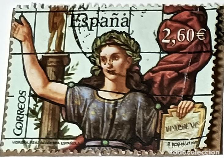 Sellos: SELLO ESPA&Ntilde;A 2,60 &euro; &rdquo;VIDRIERAS. REAL ACADEMIA ESPA&Ntilde;OLA - LA ELOCUENCIA&rdquo; - A&Ntilde;O 2008