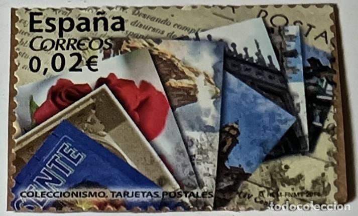 Sellos: SELLO ESPA&Ntilde;A 0,02 &euro; &rdquo;COLECCIONISMO. TARJETAS POSTALES&rdquo; - A&Ntilde;O 2014