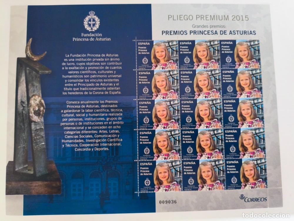 Sellos: Pliego Premium Correos 2015 - Premios Princesa de Asturias (15 Sellos Tarifa A)