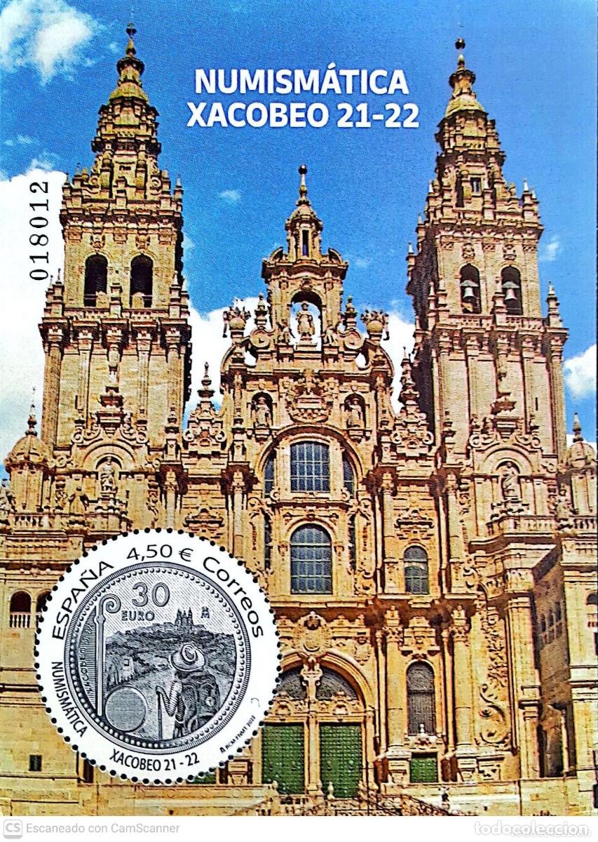 Sellos: Espa&ntilde;a. 5596 HB Numism&aacute;tica. Xacobeo 21-22. 2022