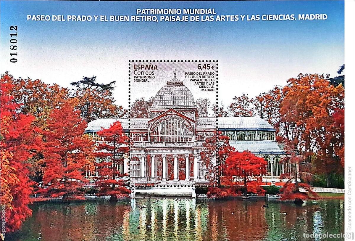 Sellos: Espa&ntilde;a. 5576 HB Patrimonio Mundial. Paseo del Prado y El Buen Retiro