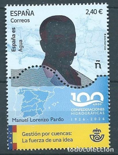 Francobolli: ESPA&Ntilde;A 2026 ESPA&Ntilde;A ES AGUA GESTI&Oacute;N POR CUENCAS: LA FUERZA DE UNA IDEA NNH ED 5926 YT 5686
