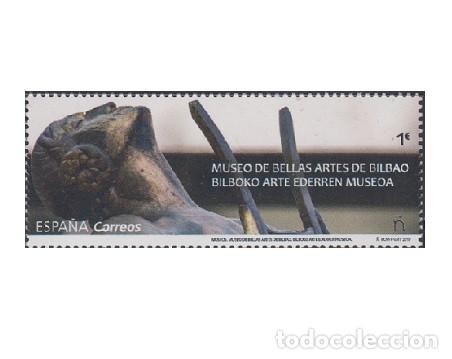 Sellos: Edifil 5304 Museo Bellas Artes Bilbao MNH SIN FIJA SELLO Espa&ntilde;a 2019