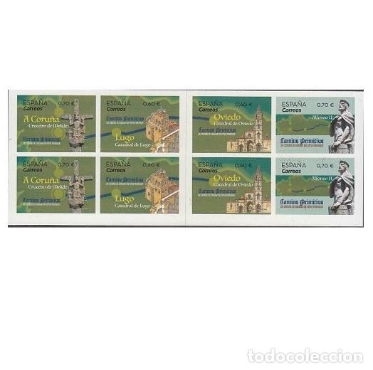 Sellos: Edifil 5335-5341 MNH Carnet 5335c Camino Santiago Norte Coru&ntilde;a SIN FIJA SELLO Espa&ntilde;a 2019