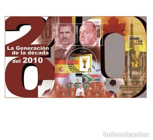 Sellos: Edifil 5431 HB Generaci&oacute;n D&eacute;cada 2010 MNH SIN FIJA SELLOS nuevos Espa&ntilde;a 2020