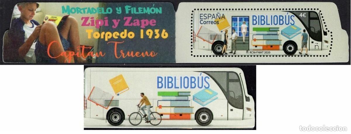 Sellos: Edifil 5419 Bibliob&uacute;s Literatura nuevos Espa&ntilde;a 2020 MNH