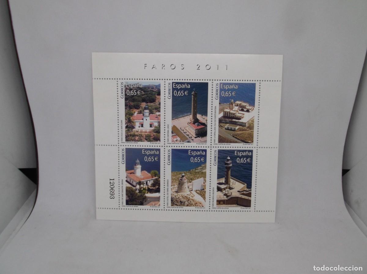 Sellos: Espa&ntilde;a 2011.Hoja Faros 2011.Nuevo