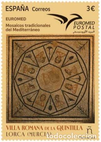 Sellos: ESPA&Ntilde;A 2026 EUROMED. MOSAICOS TRADICIONALES DEL MEDITERR&Aacute;NEO. LORCA (MURCIA) ED 5927 YT 5687