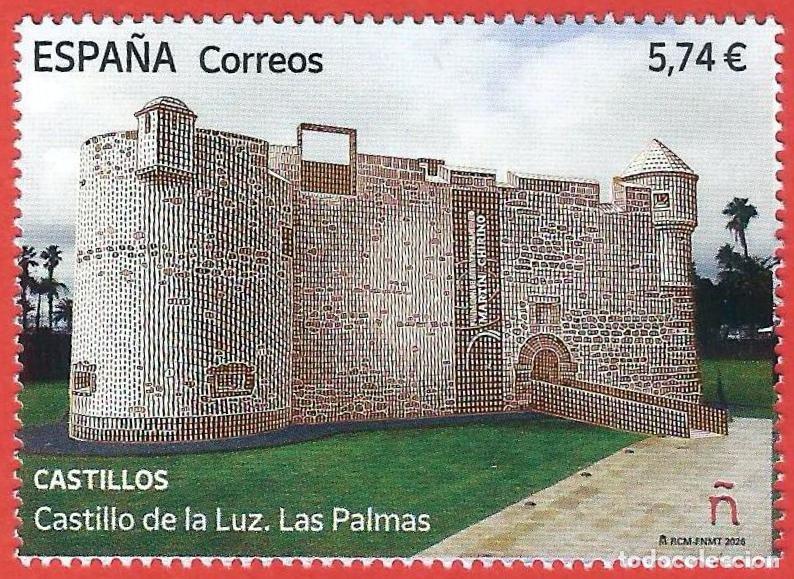 Sellos: Espa&ntilde;a. 2026. Castillos. Castillo de la Luz. Las Palmas