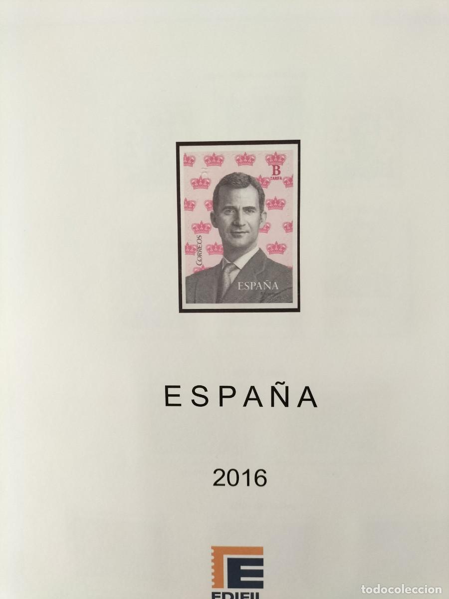 Sellos: Hojas Edifil 2016 con Sellos,Pruebas de artista,Tarjetas y Sobres enteros postales,carnet LEER AC