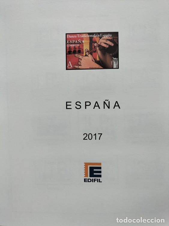 Sellos: Hojas Edifil 2017 con Sellos,Pruebas de artista,Tarjetas y Sobres enteros postales,carnet LEER AC