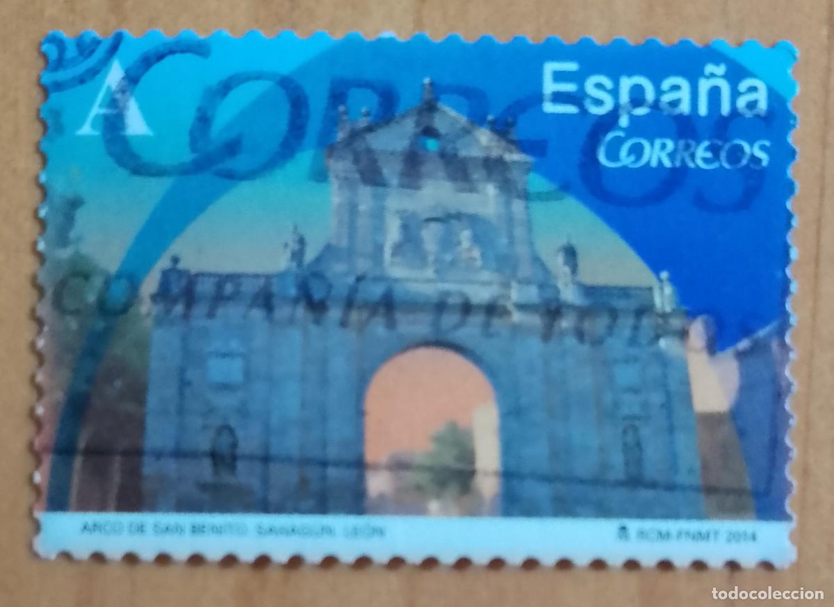 Sellos: A&Ntilde;O 2014 - EDIFIL 4843, TARIFA A - ARCO SAN BENITO, SAHAGUN, LE&Oacute;N - DE LA SERIE: ARCOS Y PUERTAS.