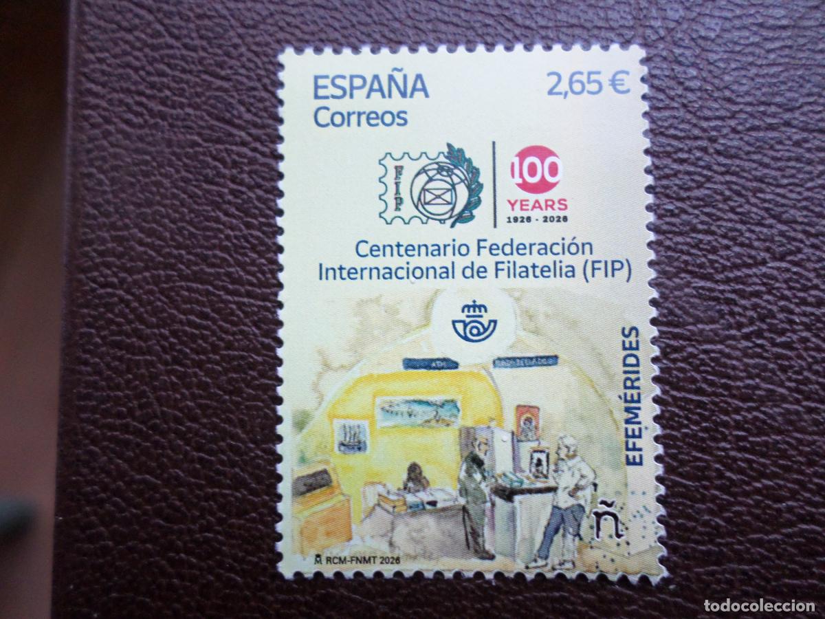 Sellos: 2026, centenario federacion internacional de filatelia FIP