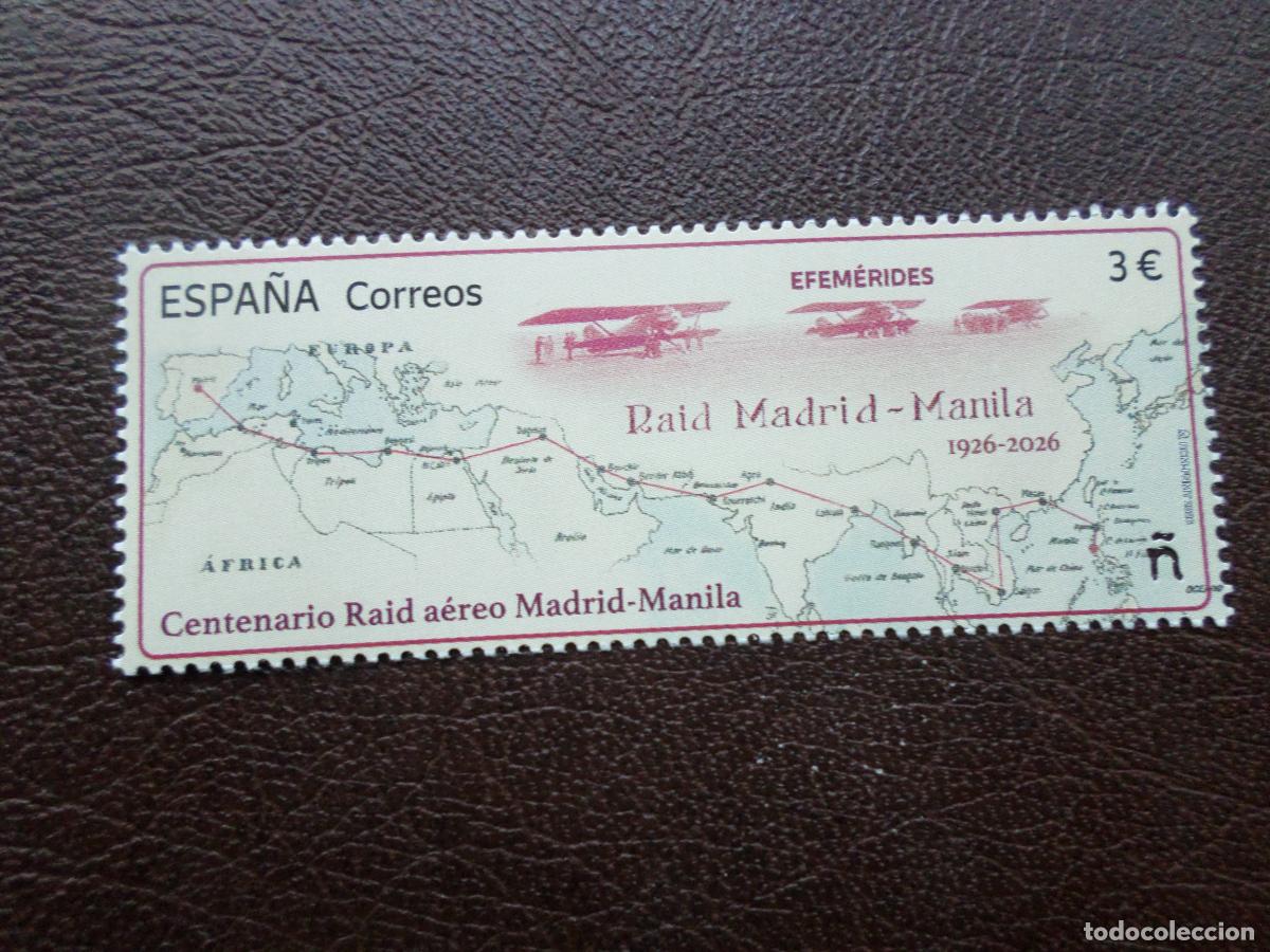 Sellos: 2026, centenario raid aereo madrid-manila