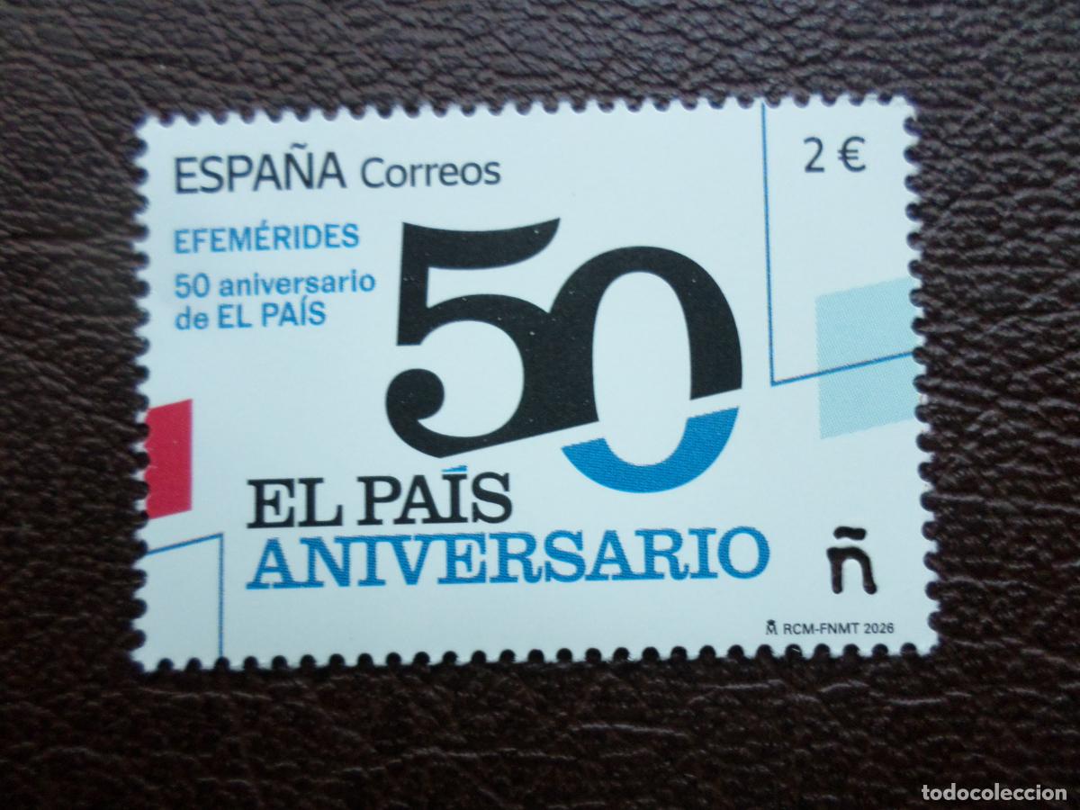 Sellos: 2026, 50 aniversario de El Pais