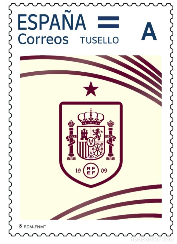 Sellos: ESPA&Ntilde;A 2026 TUSELLO CAMISETA BLANCA DE LA SELECCION ESPA&Ntilde;OLA DE FUTBOL MNH