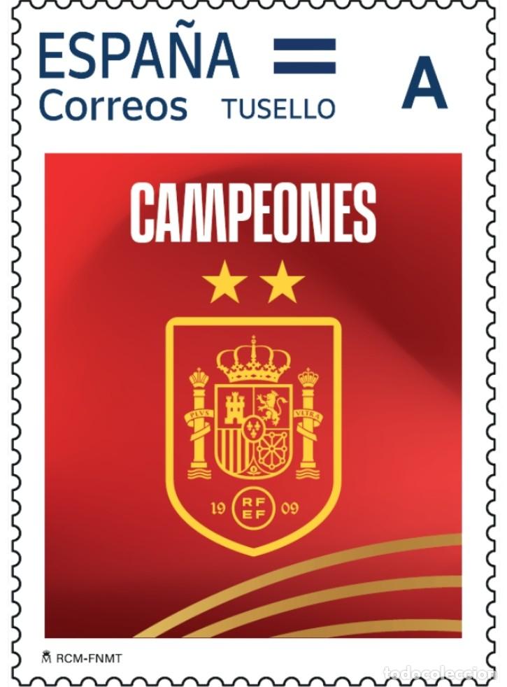 Sellos: ESPA&Ntilde;A 2026 TUSELLO CAMISETA ROJA DE LA SELECCION ESPA&Ntilde;OLA CON DOS ESTRELLAS