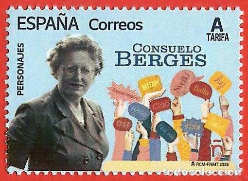 Timbres: Espa&ntilde;a. 2026. Personajes. Consuelo Berges