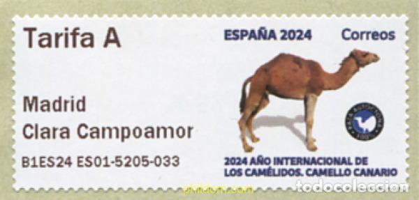 Sellos: 756652 MNH ESPA&Ntilde;A 2024 A&Ntilde;O INTERNACIONAL DE LOS CAM&Eacute;LIDOS. CAMELLO CANARIO.