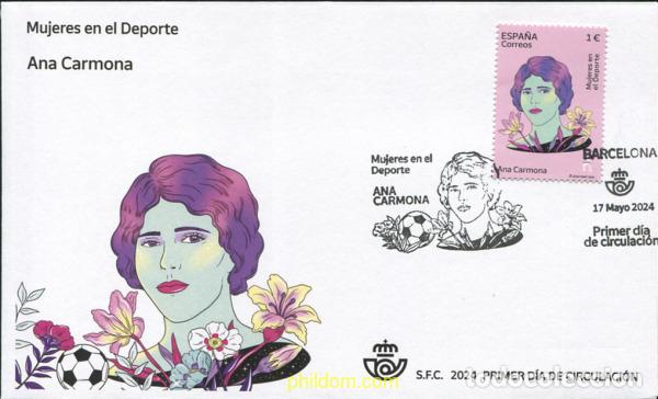 Sellos: 735096 MNH ESPA&Ntilde;A 2024 MUJERES EN EL DEPORTE. ANA CARMONA.